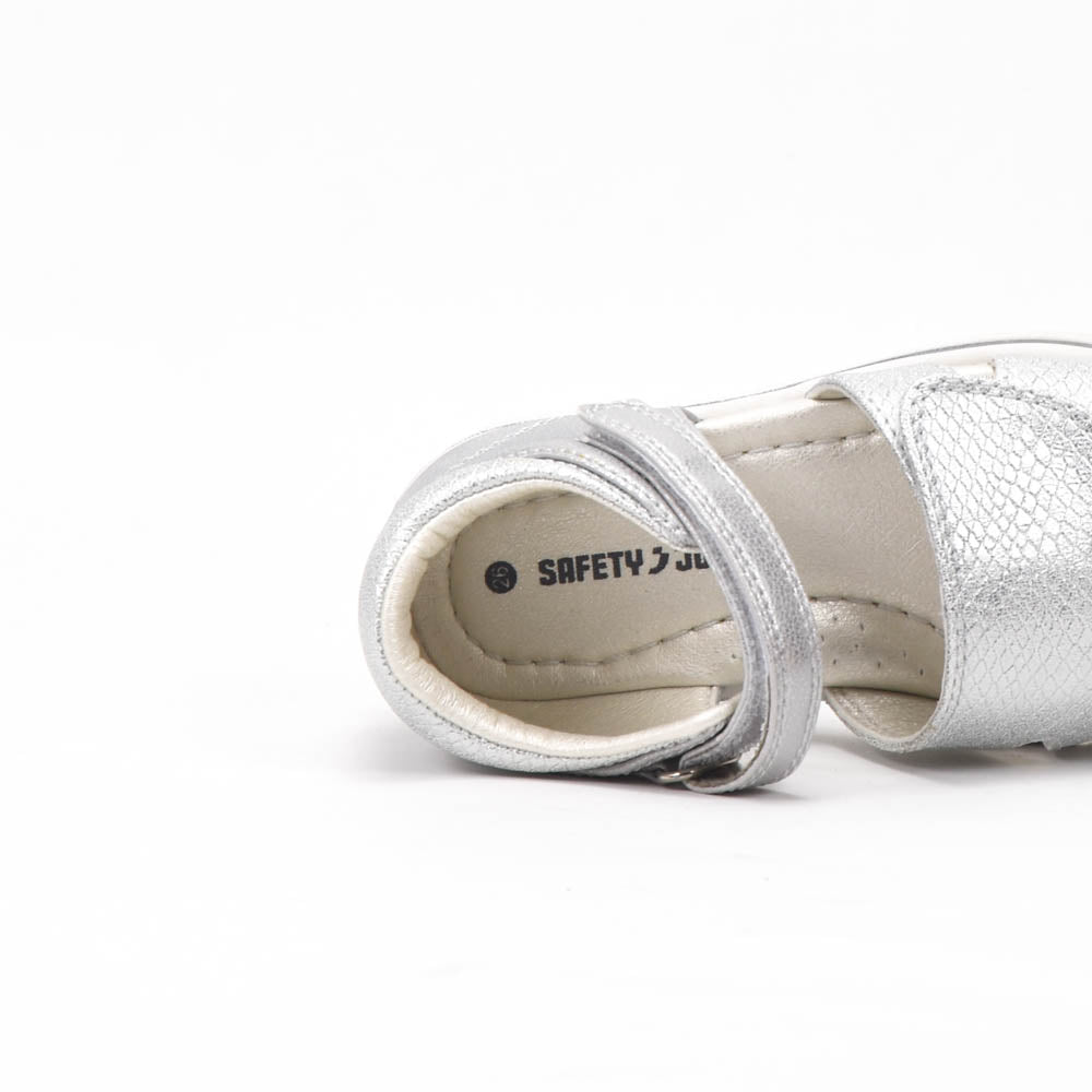 Safety Jogger Sandales Argentées Confortables Enfant