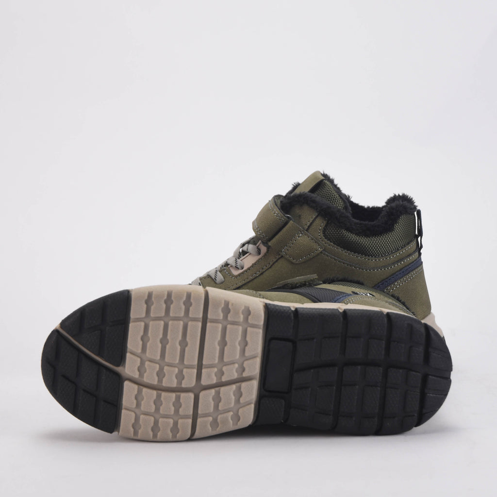 Safety Jogger Sneakers Montantes Fourrées Vert Enfant