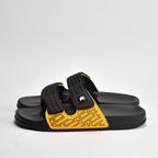 Kito Claquettes Confortables Noir et Jaune Homme