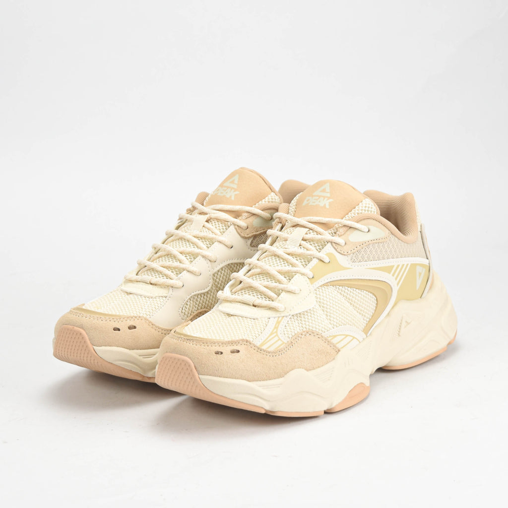 Peak Baskets Chunky Style Beige Confortables Unisexe
