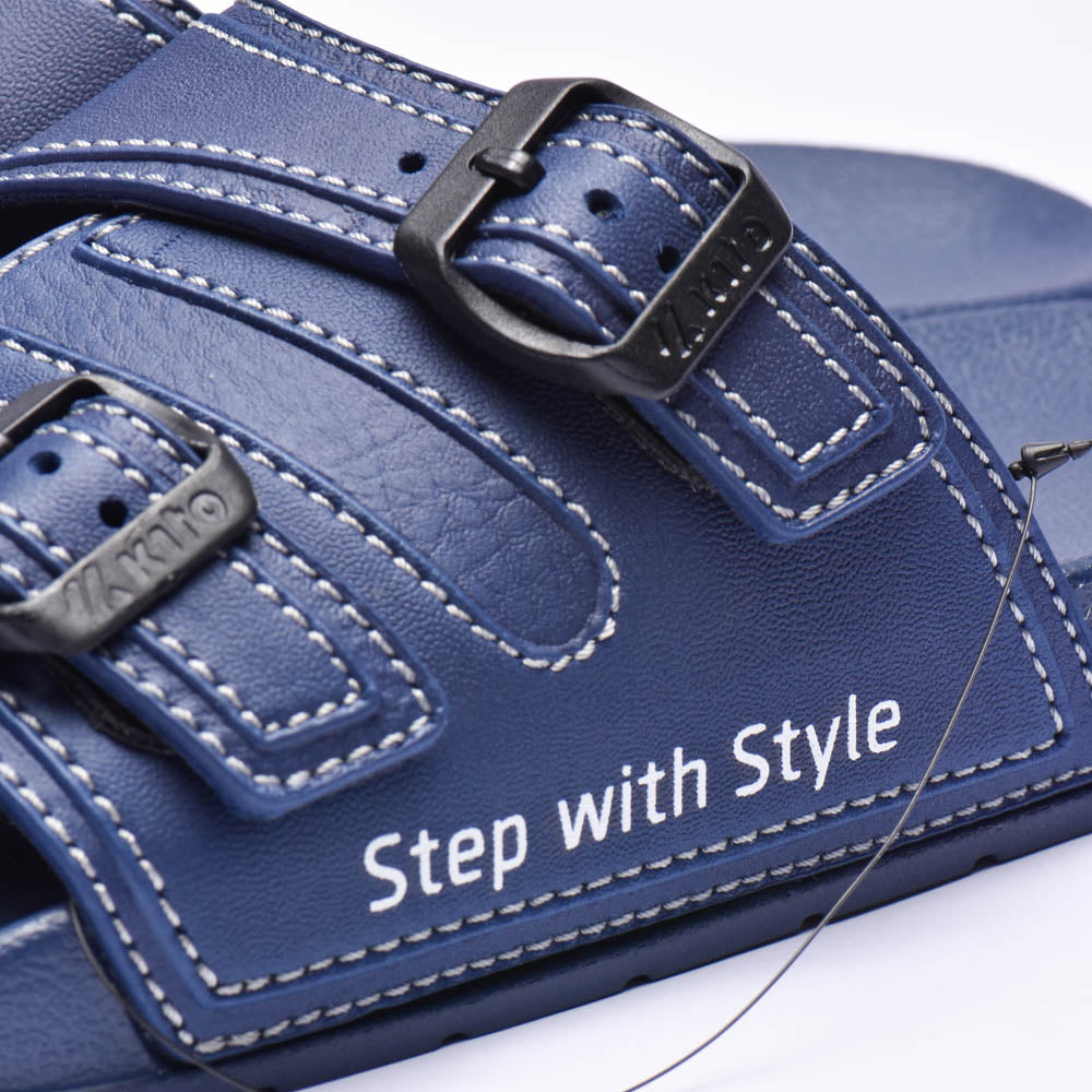 Kito Claquettes Double Boucle Confortables Homme