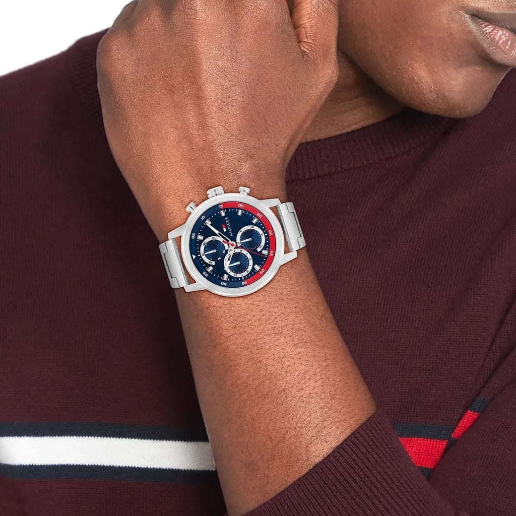 Tommy Hilfiger Montre Chronographe Acier Inoxydable Homme
