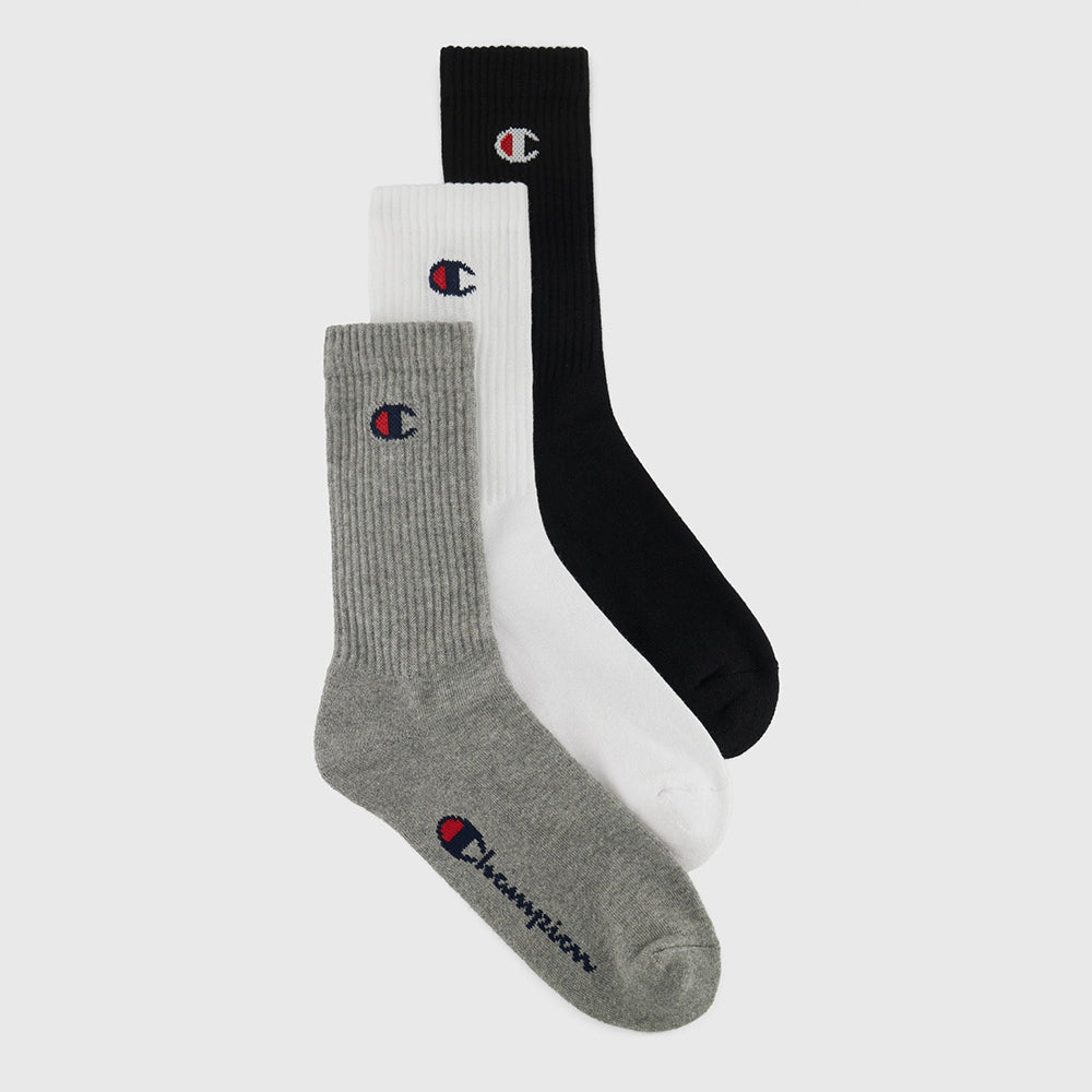 Champion Pack 3 Paires Chaussettes de Sport Homme