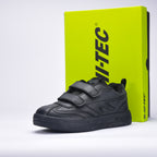 Hi-Tec Baskets Scolaires à Scratch Noir Junior