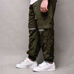 SEM/R Pantalon Cargo Réfléchissant Style Techwear Homme