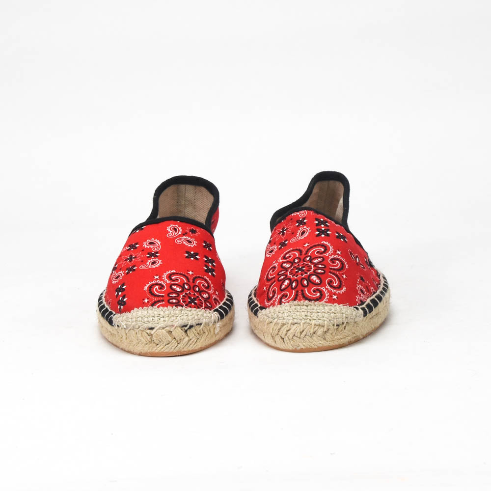 André Espadrilles Motif Bandana Rouge Femme