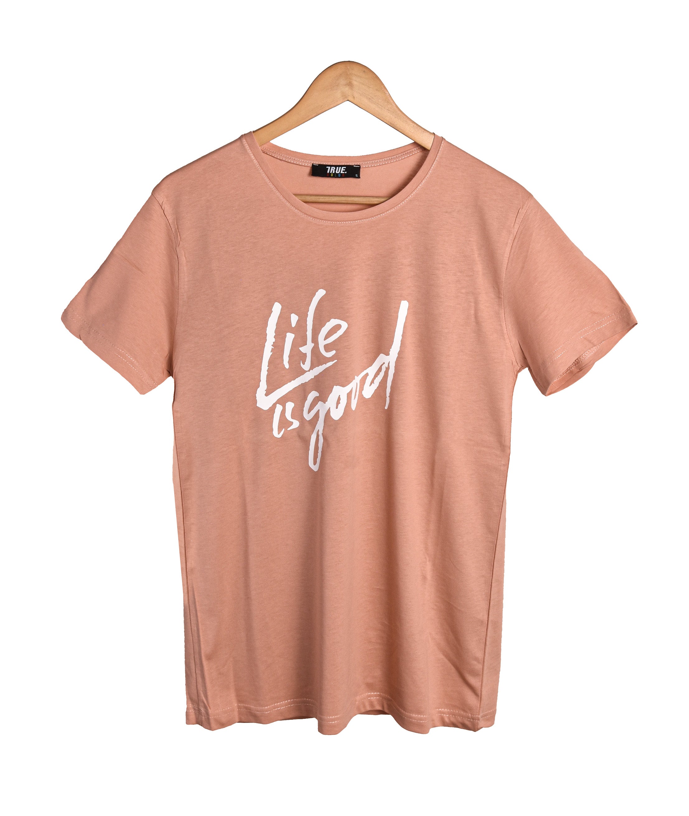 T-shirt SAUMON *LIFE IS GOOD*