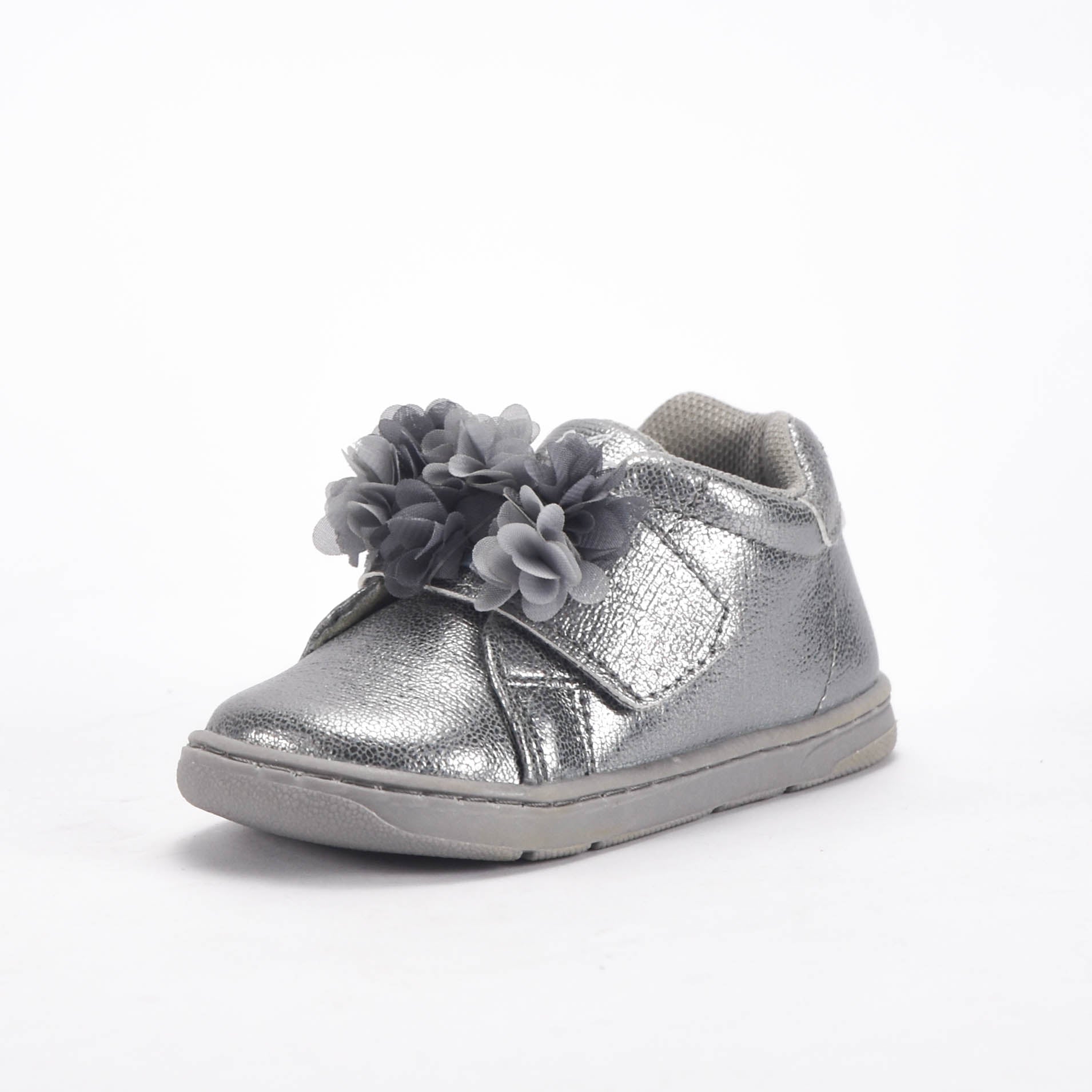 Chicco Baskets Argentées à Fleurs Premiers Pas Fille