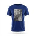 Kimland T-shirt Bleu Imprimé Graphique Homme