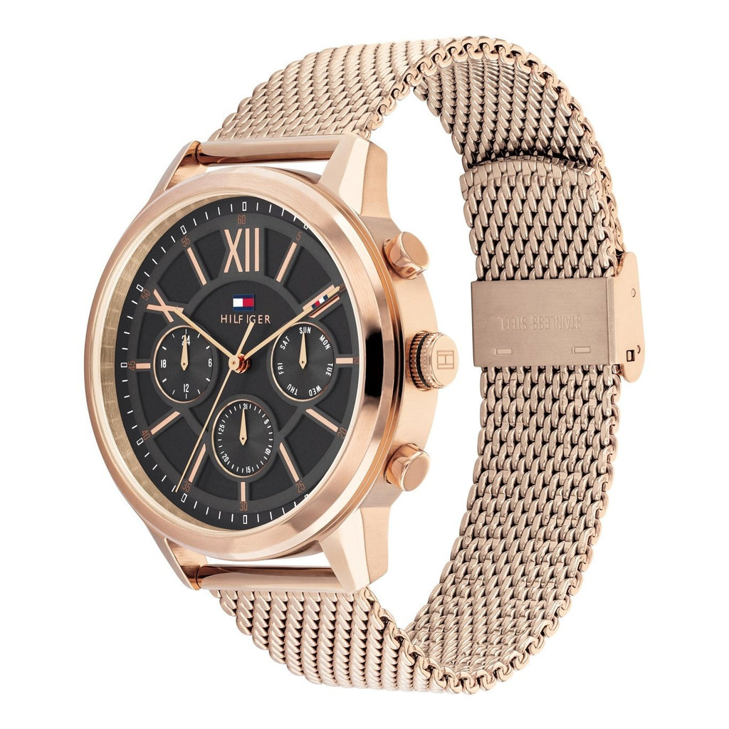 Montre Tommy Hilfiger Bracelet Maille Milanaise Élégante Homme