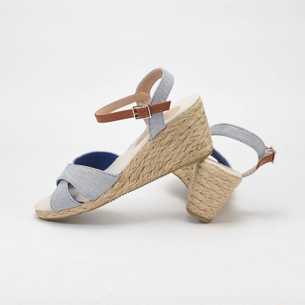 André Sandales Compensées Espadrilles Femme