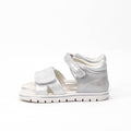 Safety Jogger Sandales Argentées Confortables Enfant