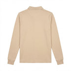 Polo Manches Longues Beige Homme Style Décontracté