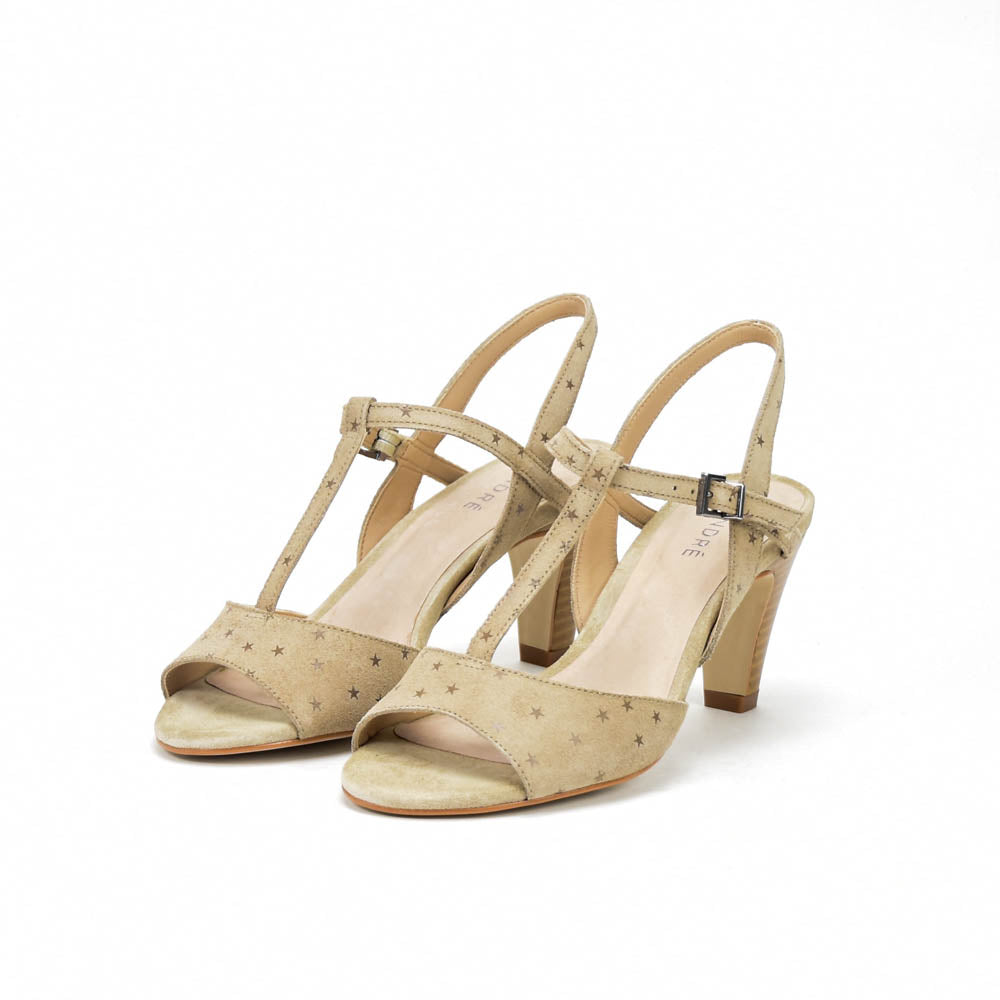 André Sandales à Talons Motif Étoiles Femme