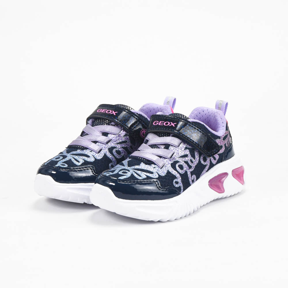 Geox Baskets Lumineuses à Scratch Fille