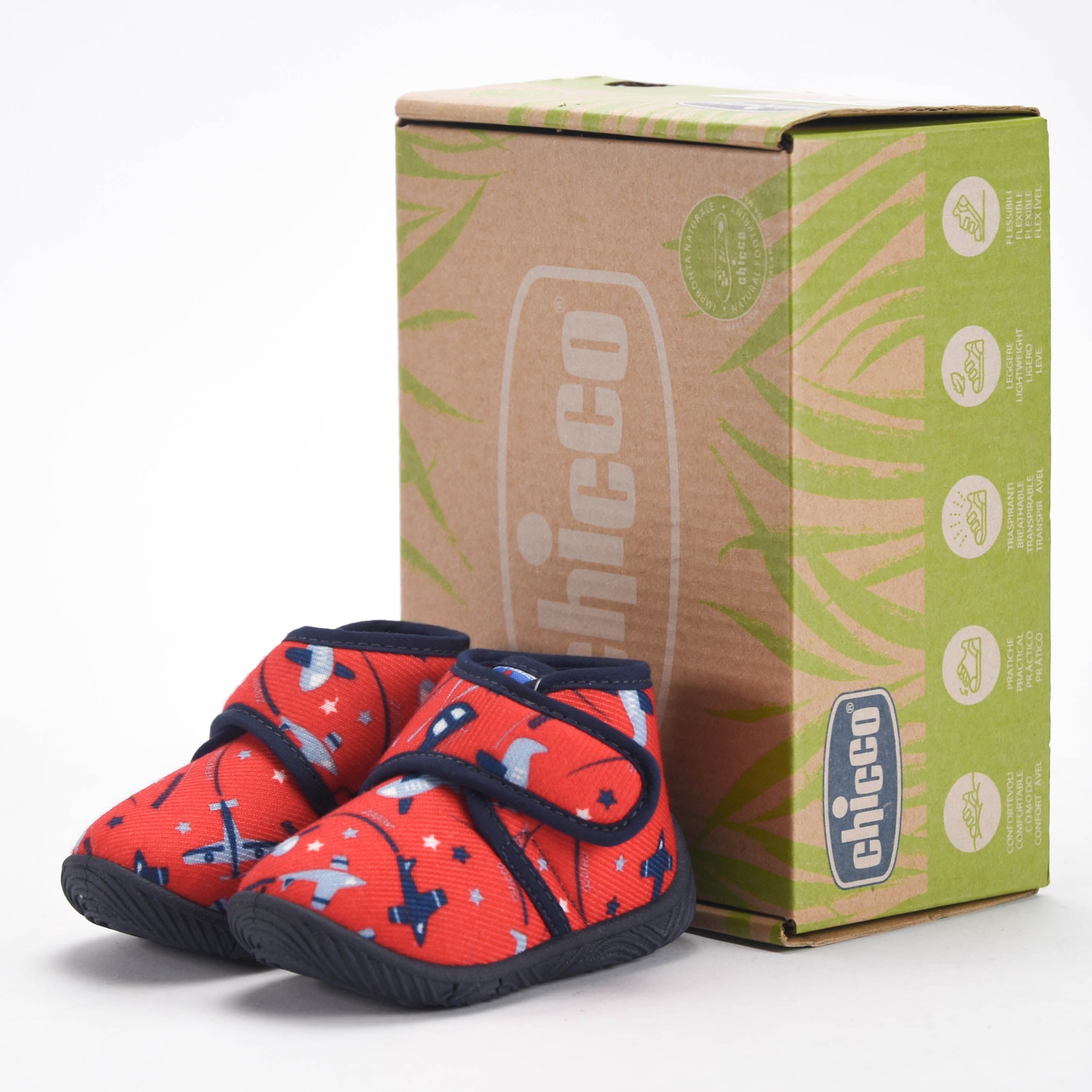 Chicco Chaussons Souples à Scratch Bébé Garçon