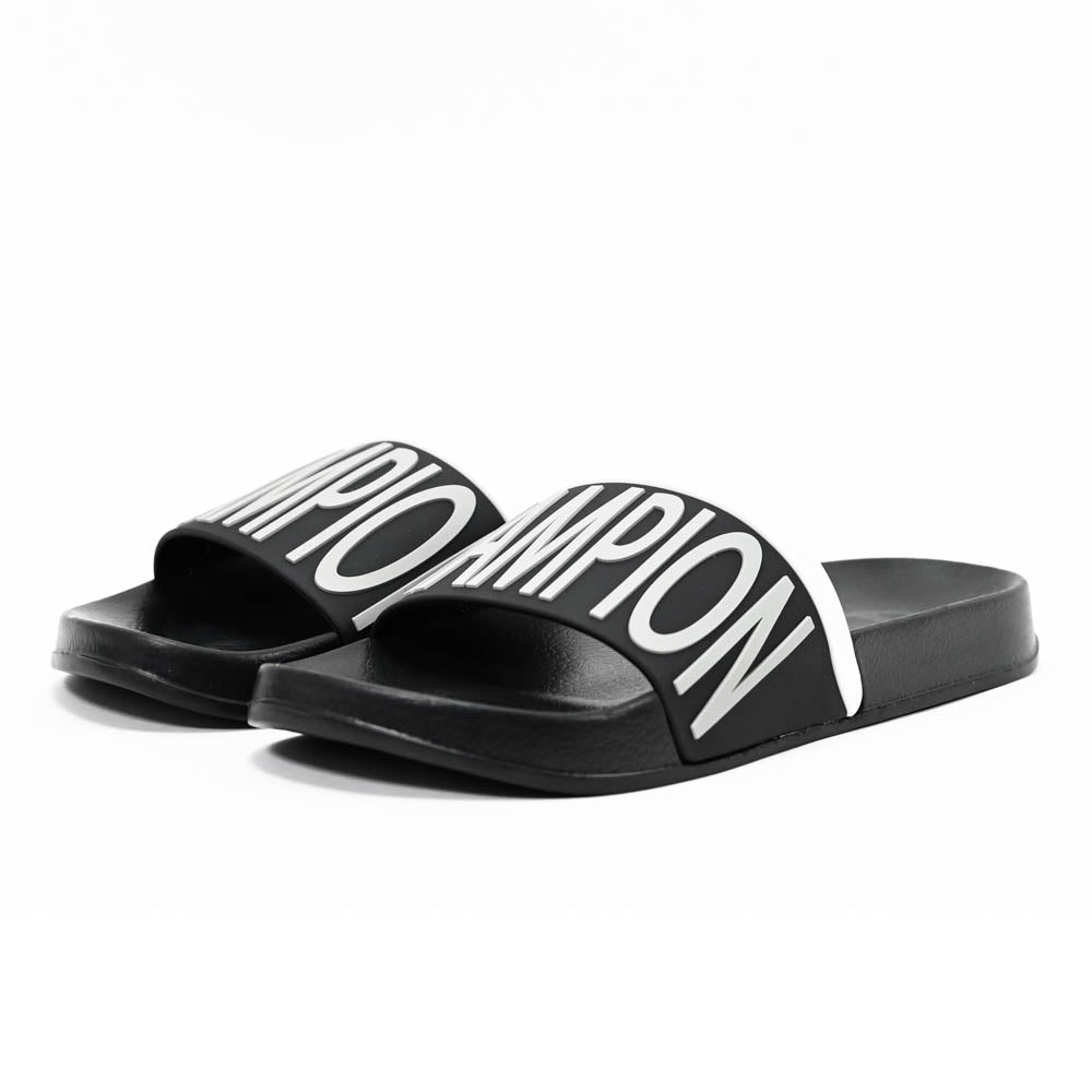 Champion Claquettes Logo Noir Confortable Homme
