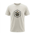 Kimland T-shirt Homme Imprimé Feuille Style Décontracté