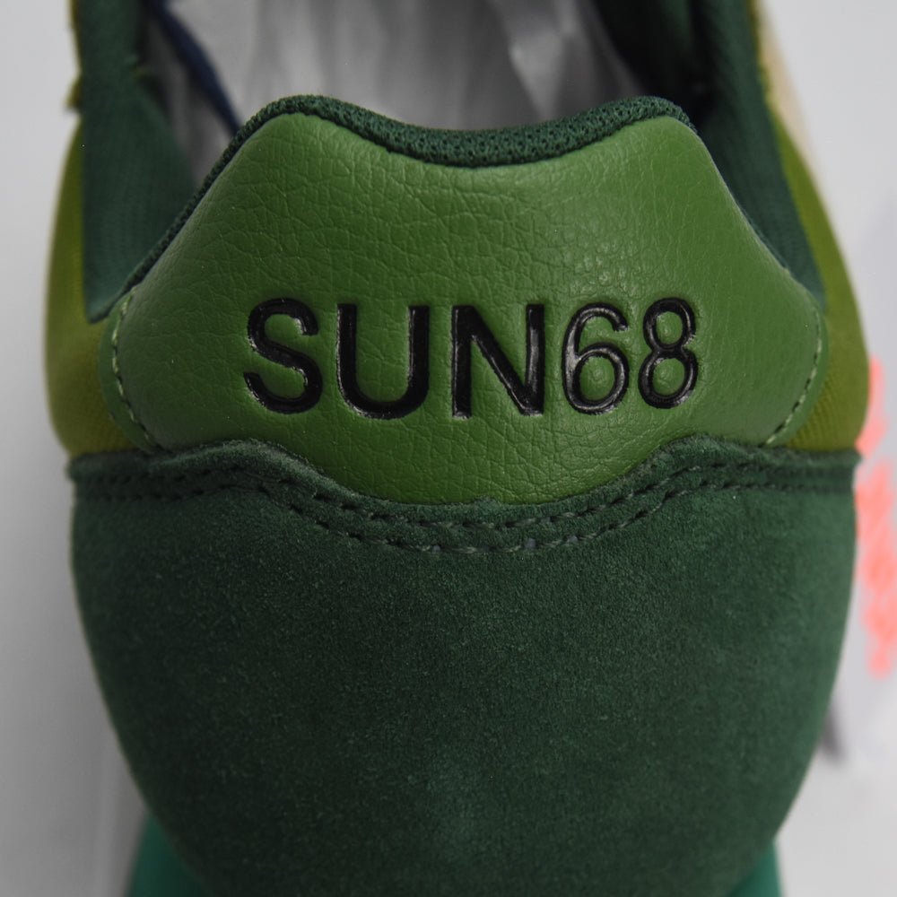 SUN68 Sneakers Jaki Solid en Daim et Textile Homme