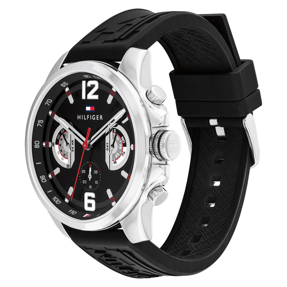Tommy Hilfiger Montre Sport Multifonction Bracelet Silicone Homme