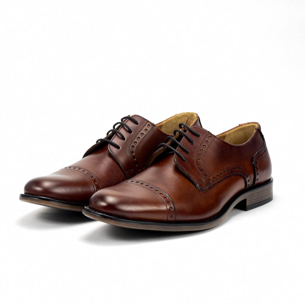 André Chaussures Richelieu Cuir Marron Homme