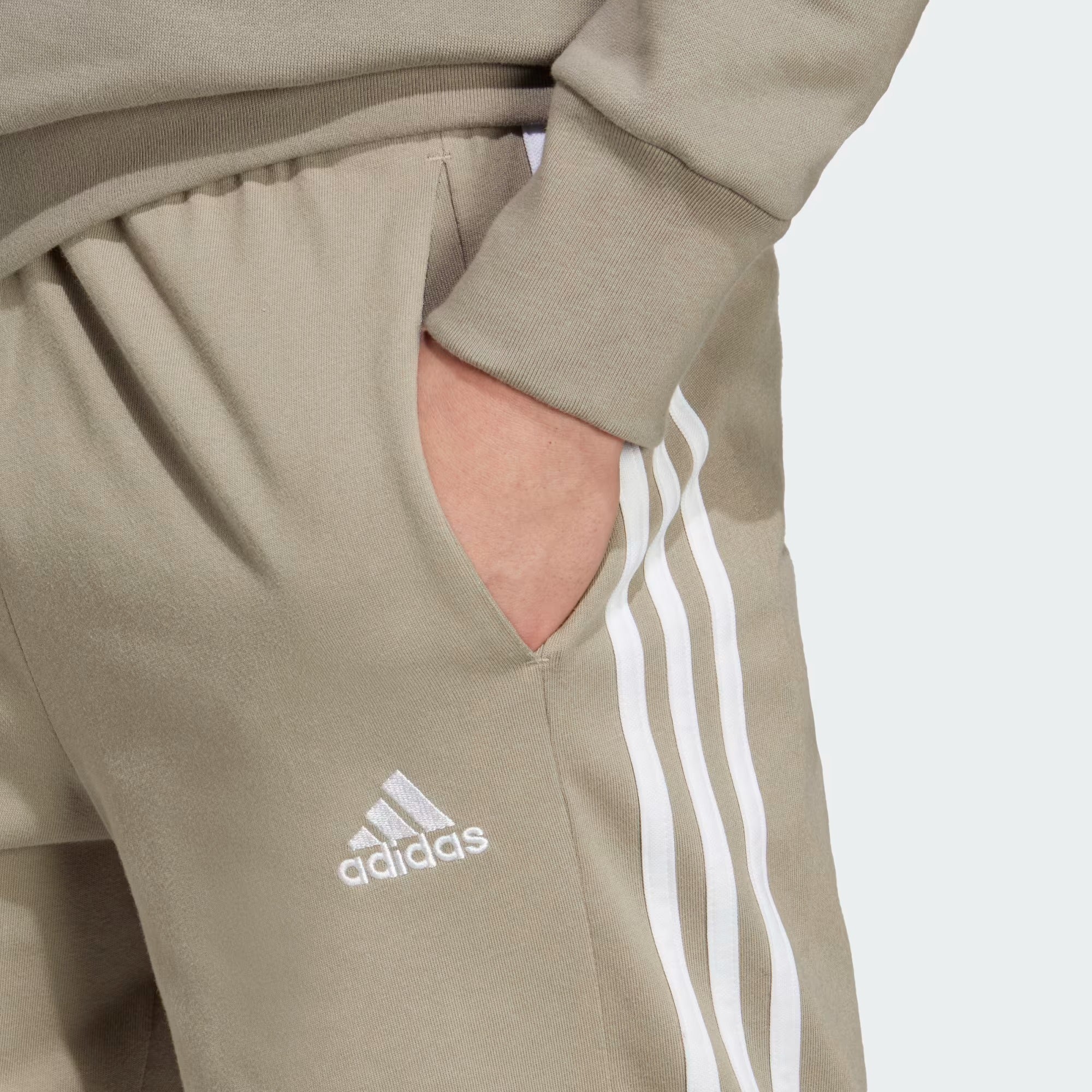 Adidas Short Essentials 3-Bandes Coton Homme