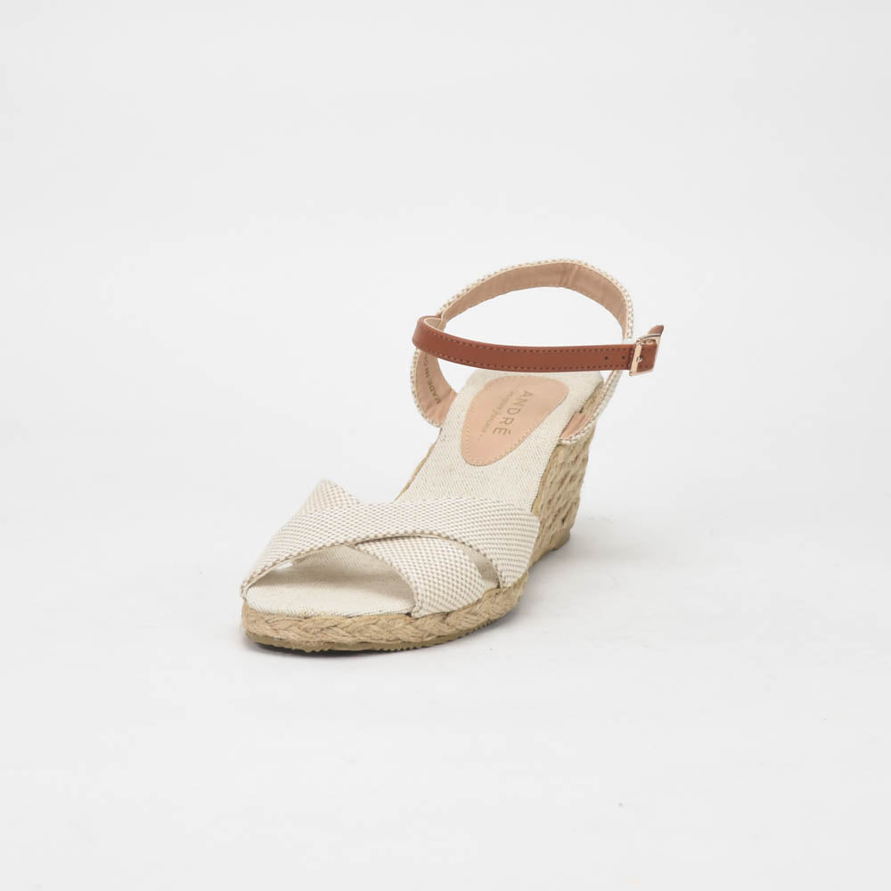 André Sandales Compensées Style Espadrille Femme