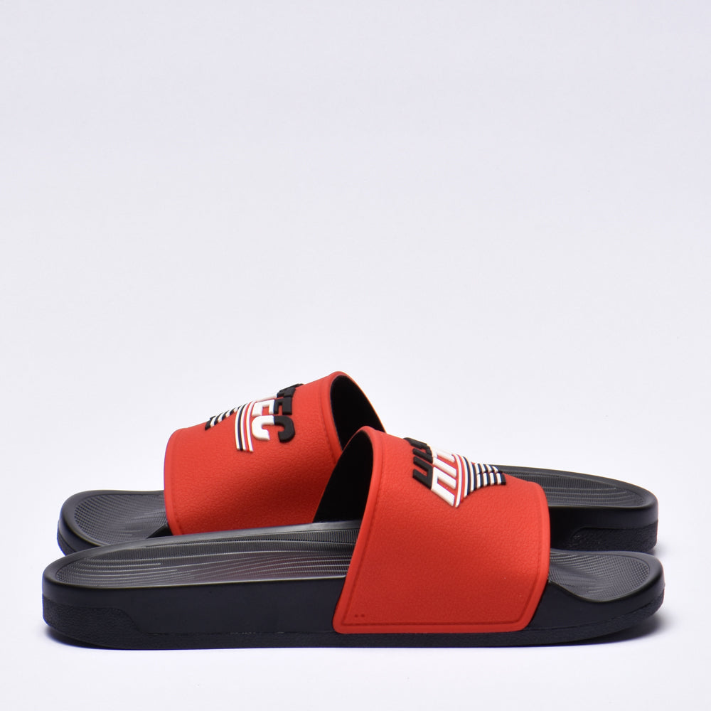 Hi-Tec Heritage Slides Confortables Noir et Rouge Homme