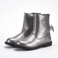 Chicco Bottines Argentées avec Cœur et Paillettes Fille