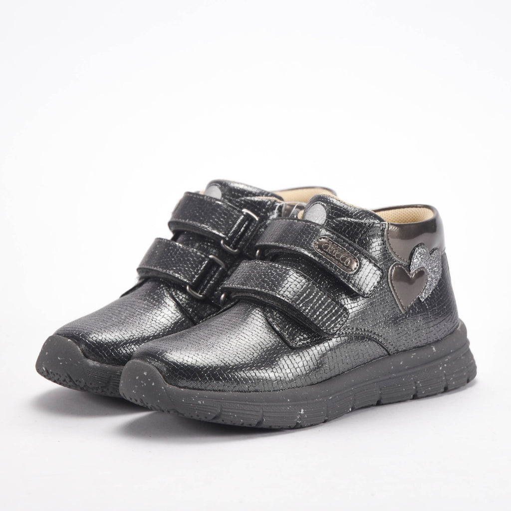 Chicco Bottines Métallisées à Scratch Fille