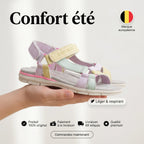 Kimland Sandales Multicolores Confortables Enfant