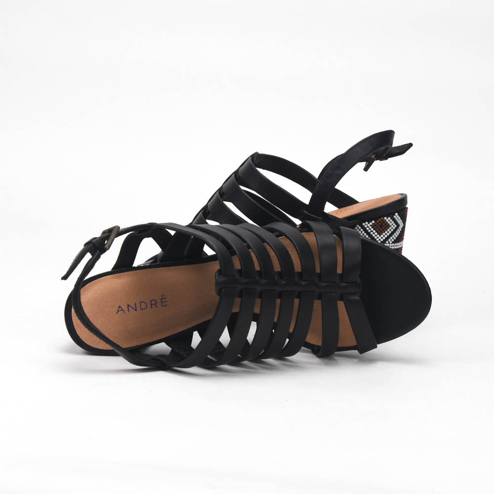 André Sandales à Talons Brides Femme Noir