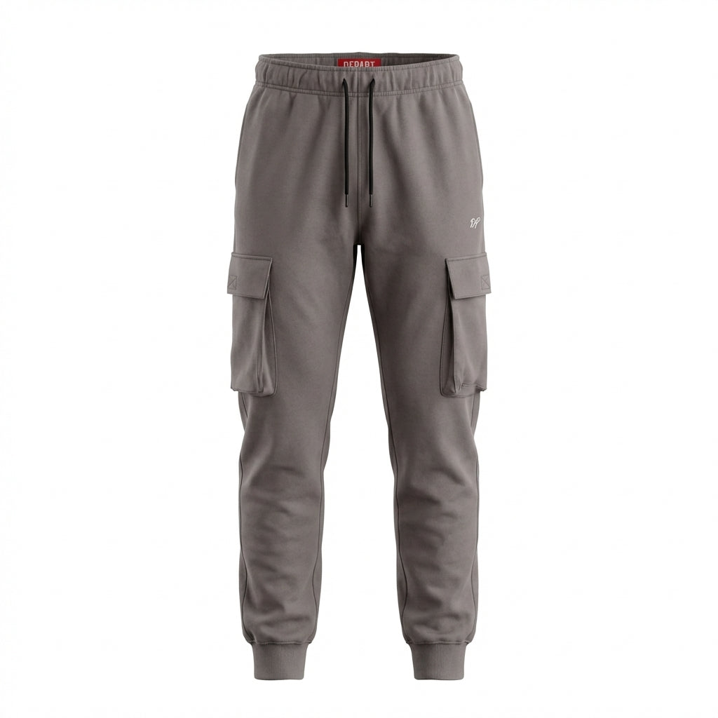 DEPART Pantalon Jogging Cargo Slim Gris Homme