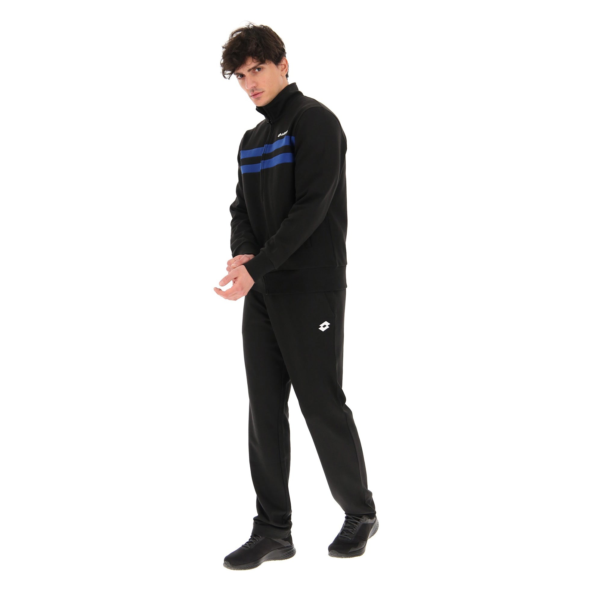 Lotto Survêtement Sportswear Confortable Noir et Bleu Homme