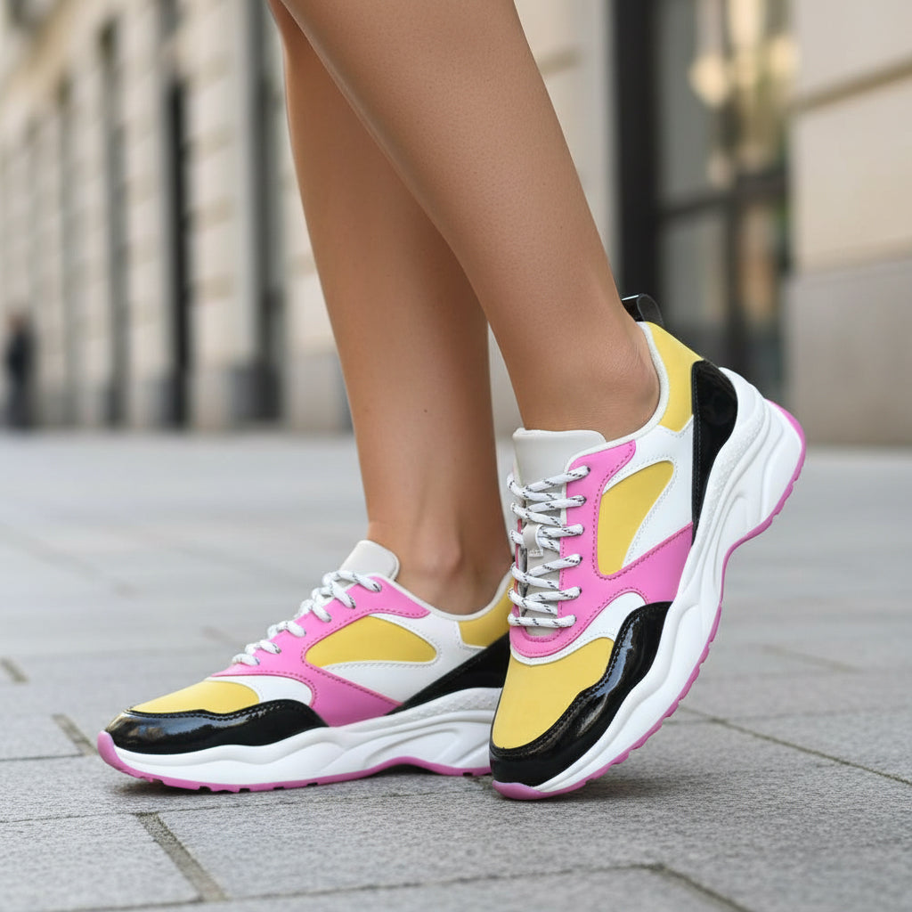 André Baskets Multicolores Style Chunky Femme