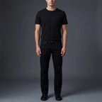DEPART Jean Regular Noir Homme - Pantalon Classique Confortable