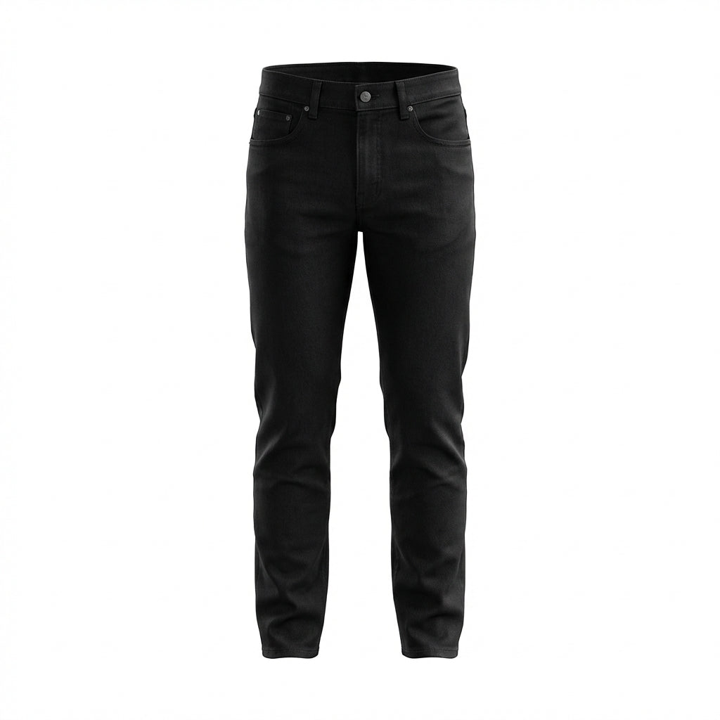 DEPART Jean Regular Noir Homme - Pantalon Classique Confortable