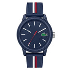 Montre Lacoste Bracelet Silicone Bleu Élégante Homme