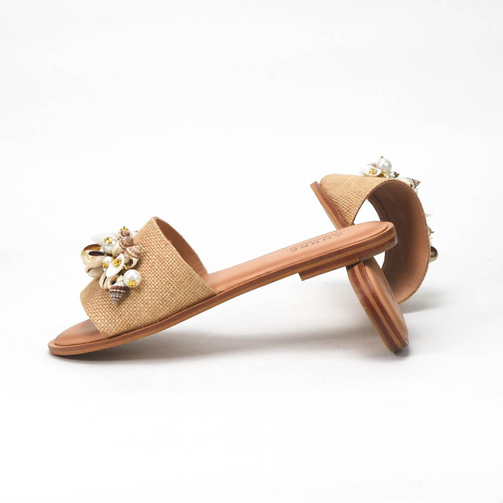 André Mules Ornées de Coquillages Femme Élégantes