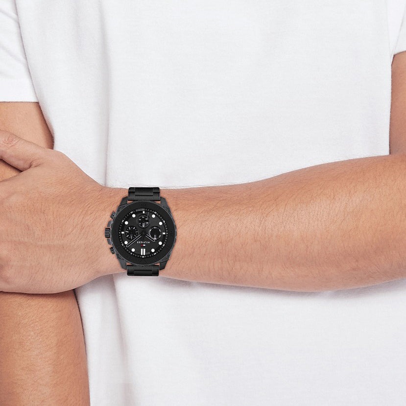 Montre Tommy Hilfiger Chronographe Acier Noir Homme