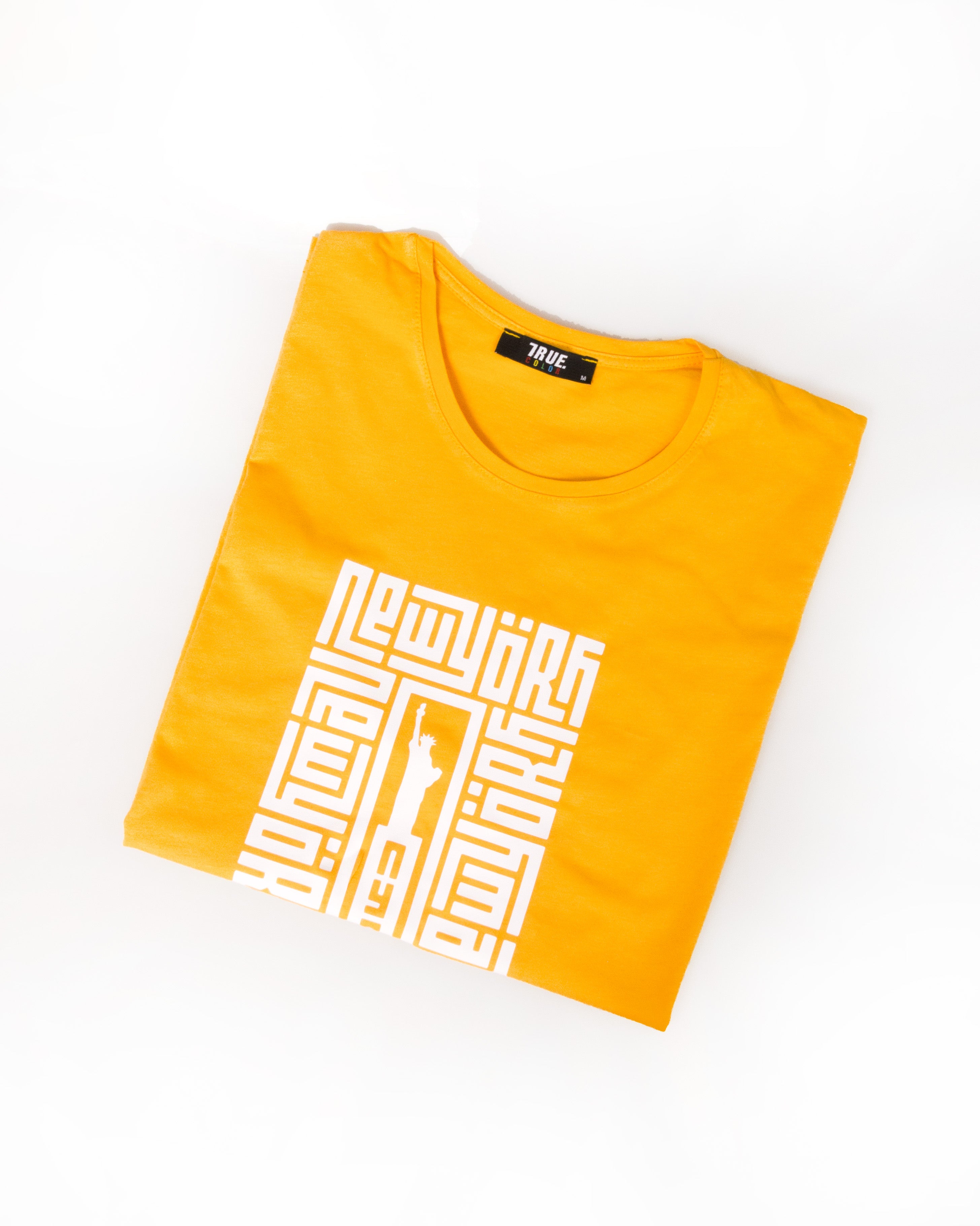 T-shirt JAUNE MOTIF Statue de la Liberté