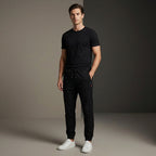 DEPART Pantalon Jogger Slim Noir Confortable Homme