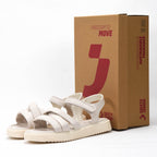 Kimland Sandales Confortables à Brides Beige Fille