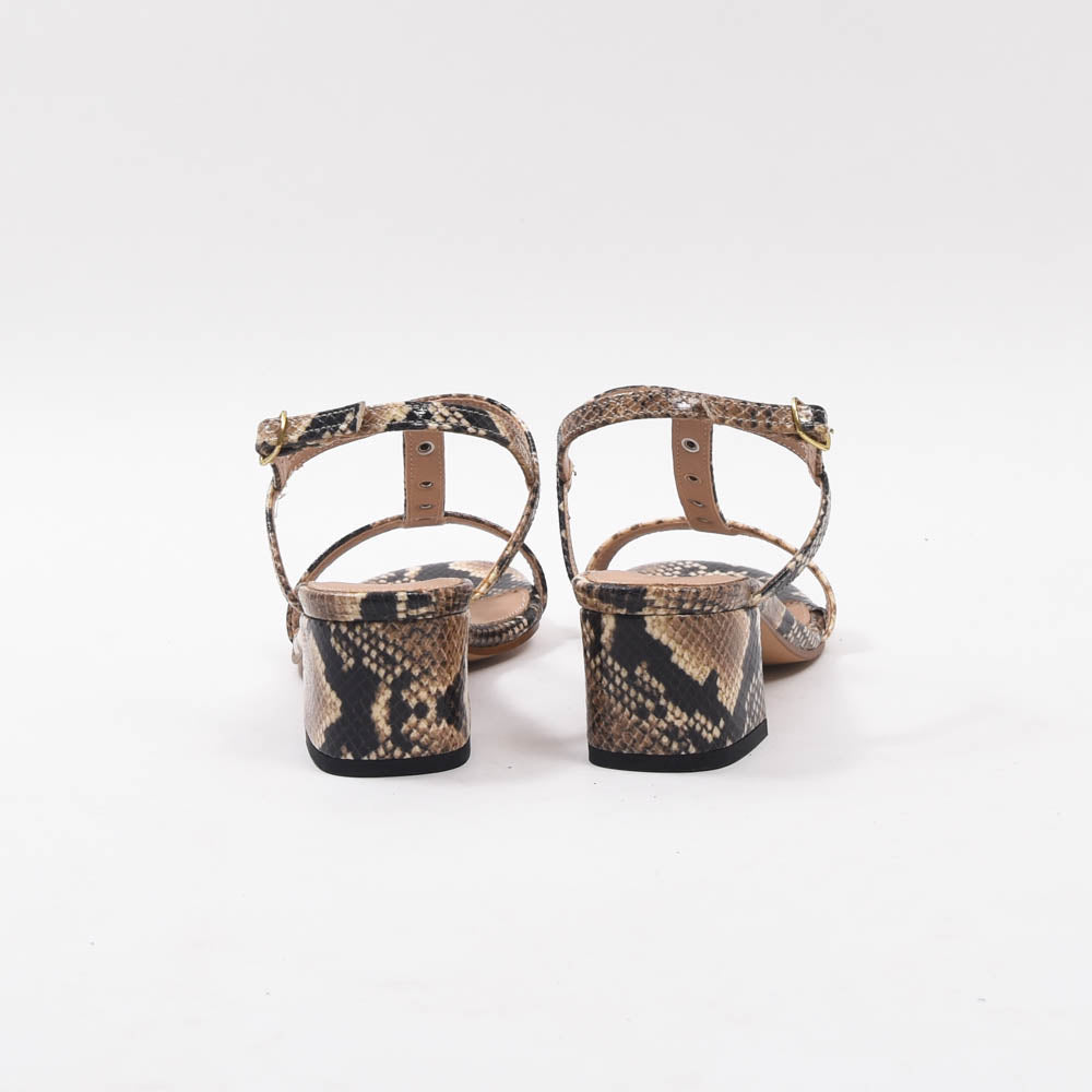 André Sandales à Talons Imprimé Serpent Élégantes Femme