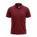 Kimland Polo Homme Bordeaux Élégant
