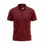 Kimland Polo Homme Bordeaux Élégant