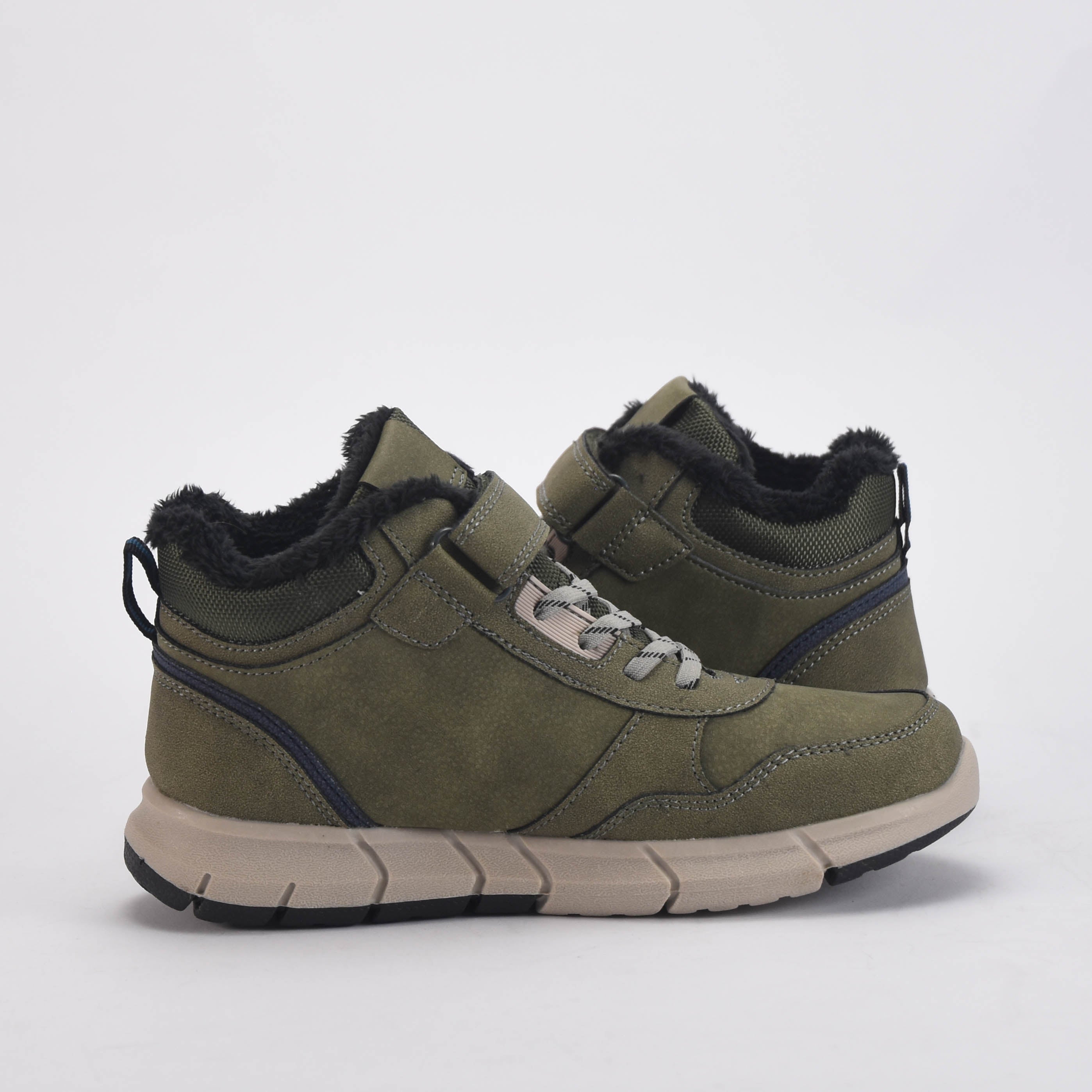 Safety Jogger Sneakers Montantes Fourrées Vert Enfant