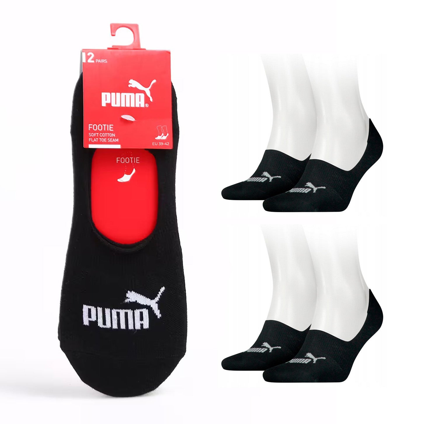 Puma Socquettes Invisibles Confort Coton Homme