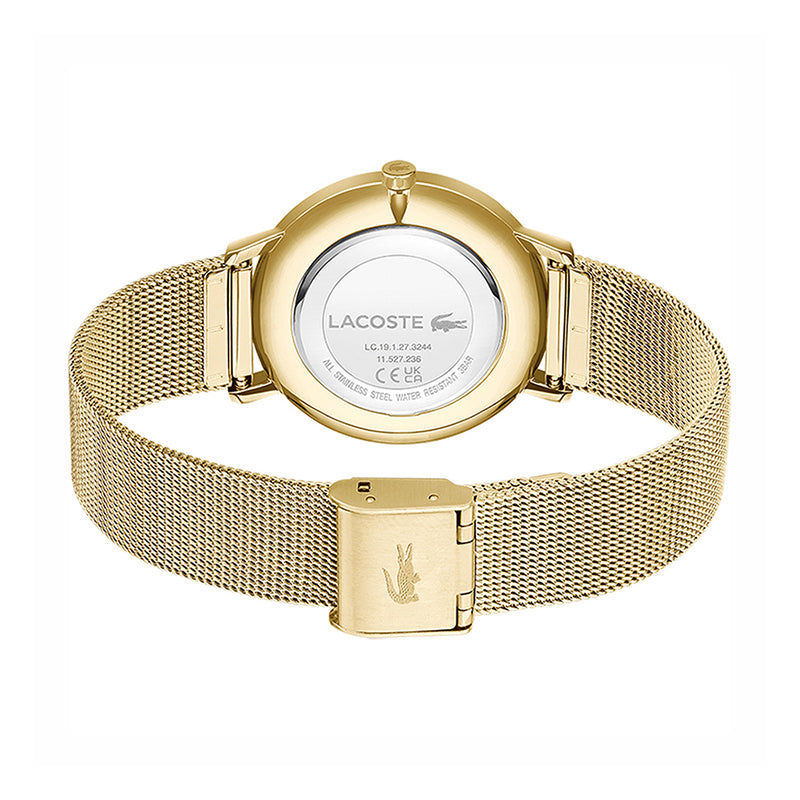 Montre Lacoste Bracelet Maille Milanaise Dorée Élégante Femme