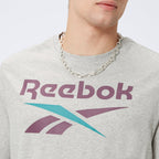 Reebok T-shirt Identity Big Logo Gris Homme